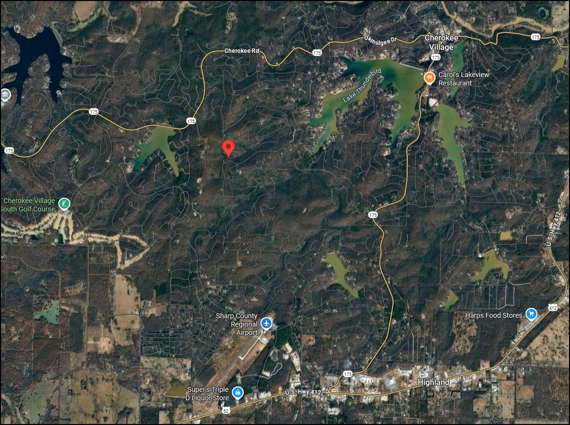 0.42 Acre Wooded Lot In Cherokee Village, AR Between Lake Thunderbird And Lake Chanute - Image 4