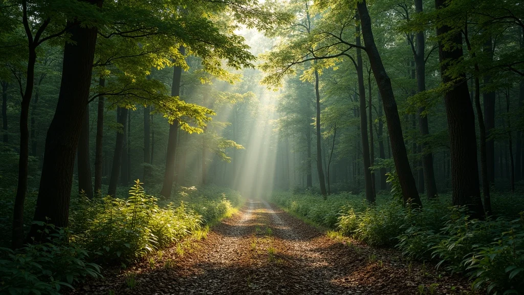 Secluded Arkansas woodland lot with marked boundaries and rich ground cover